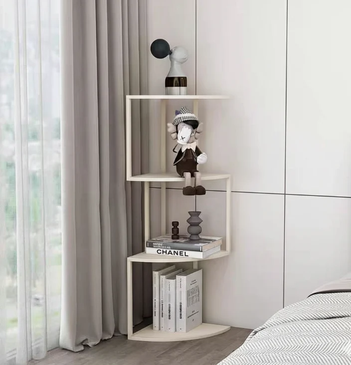 Contemporary Minimalist Square Iron Creative Bookshelf 3/4/5-Tier For Living Room