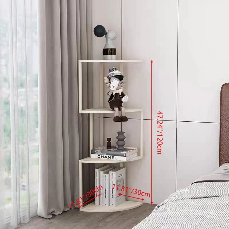 Contemporary Minimalist Square Iron Creative Bookshelf 3/4/5-Tier For Living Room