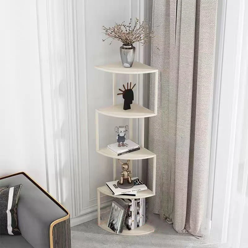 Contemporary Minimalist Square Iron Creative Bookshelf 3/4/5-Tier For Living Room