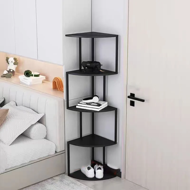 Contemporary Minimalist Square Iron Creative Bookshelf 3/4/5-Tier For Living Room