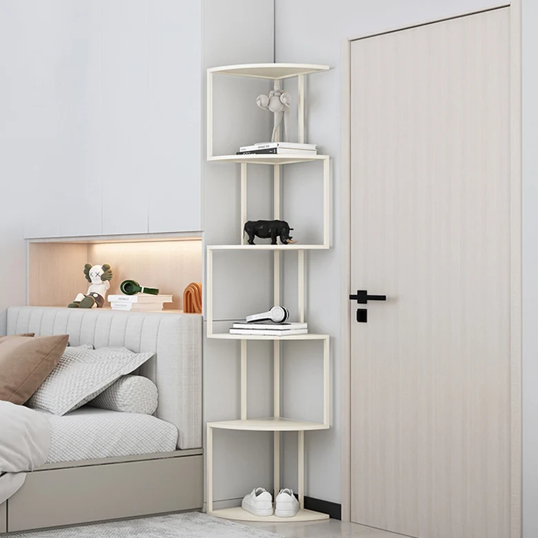 Contemporary Minimalist Square Iron Creative Bookshelf 3/4/5-Tier For Living Room