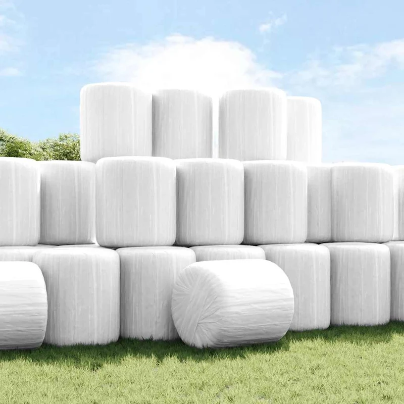 Película extensível agrícola branco 25 µm 50 cm x 1800 m