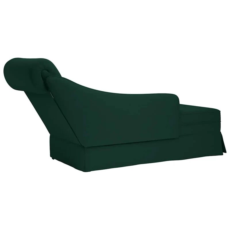 Chaise lounge c/ reforço/apoio de braços direito veludo