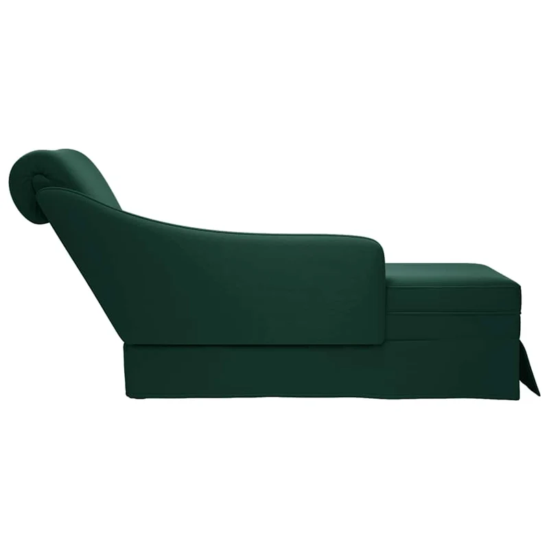 Chaise lounge c/ reforço/apoio de braços direito veludo