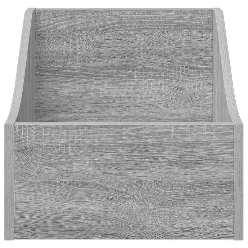 Caixa de Discos LP 2 unid. Sonoma cinzento 37 x 33 x 32 cm