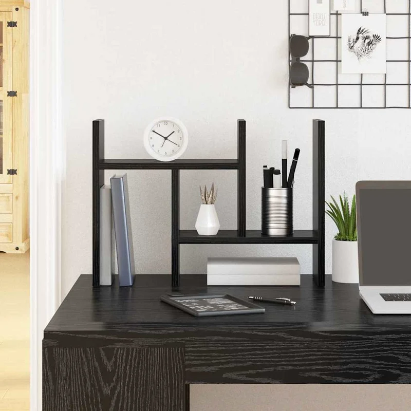 Organizador de Mesa Carvalho Preto 34,5 x 15,5 x 35,5 cm