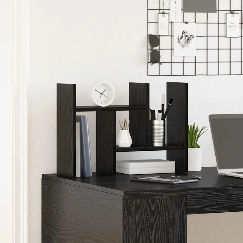 Organizador de Mesa Carvalho Preto 34,5 x 15,5 x 35,5 cm