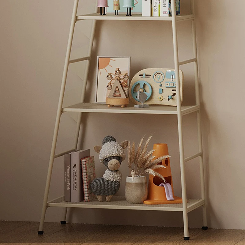 Contemporary Creative Dinosaur-Shaped Iron Kids Floor-Standing Bookshelf 3-Layer For Study