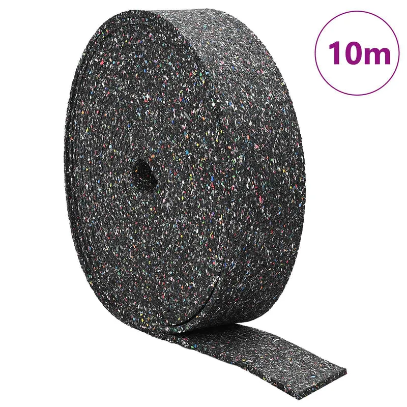 Rolo de Granulado de Borracha Preto 1000 x 10 x 1 cm Borracha