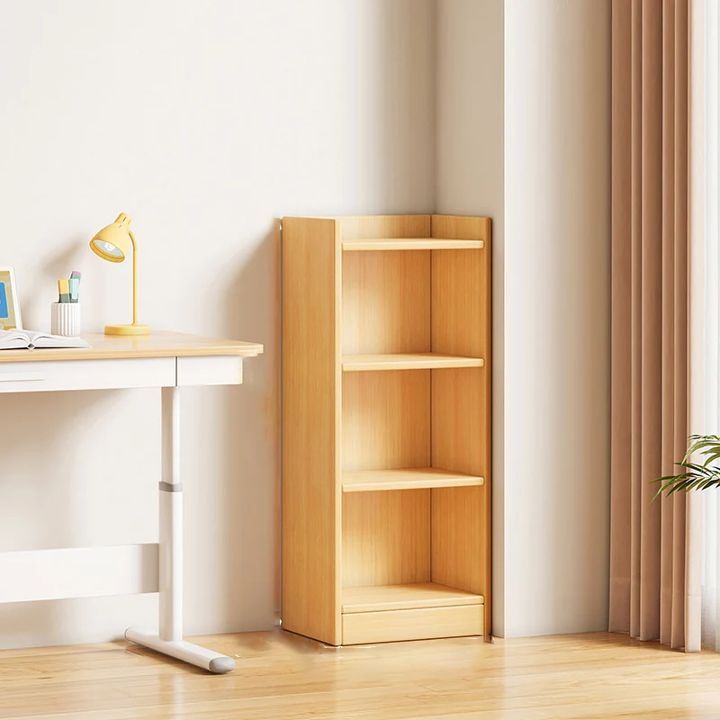 Modern Minimalist Rectangular Medium Density Fiberboard Bookshelves 3/4/5-Tier For Living Room