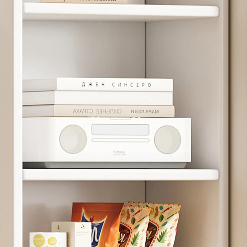 Modern Minimalist Rectangular Medium Density Fiberboard Bookshelves 3/4/5-Tier For Living Room