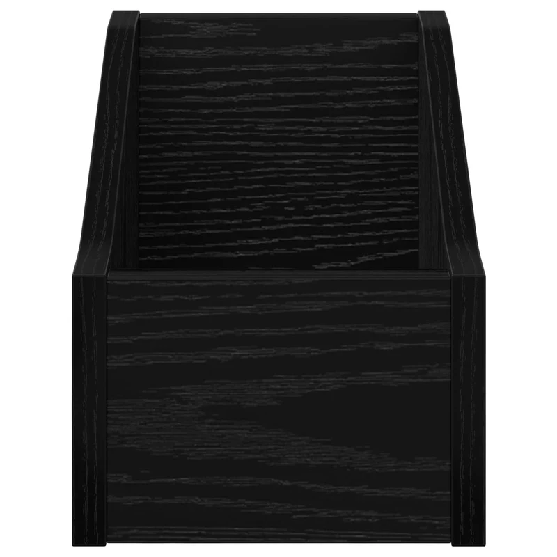 Caixa de Discos LP Carvalho Preto 18 x 32 x 18 cm