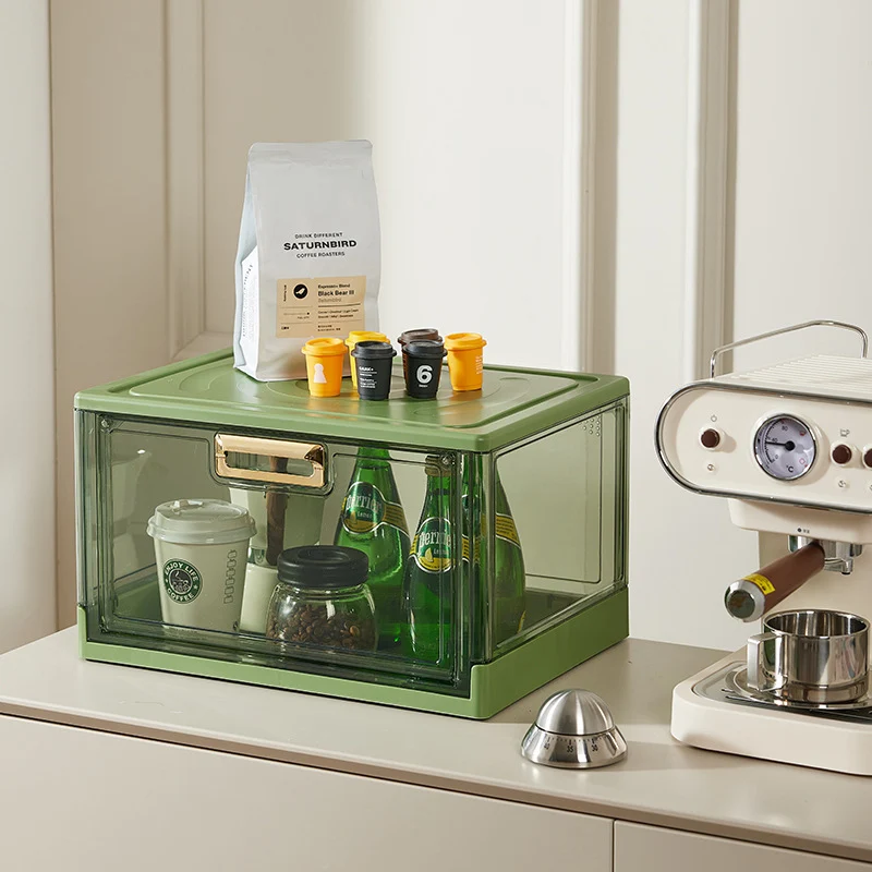 Modern Minimalist Rectangular PE PET Storage Cabinet 1-Storage For Kitchen & Dining Room
