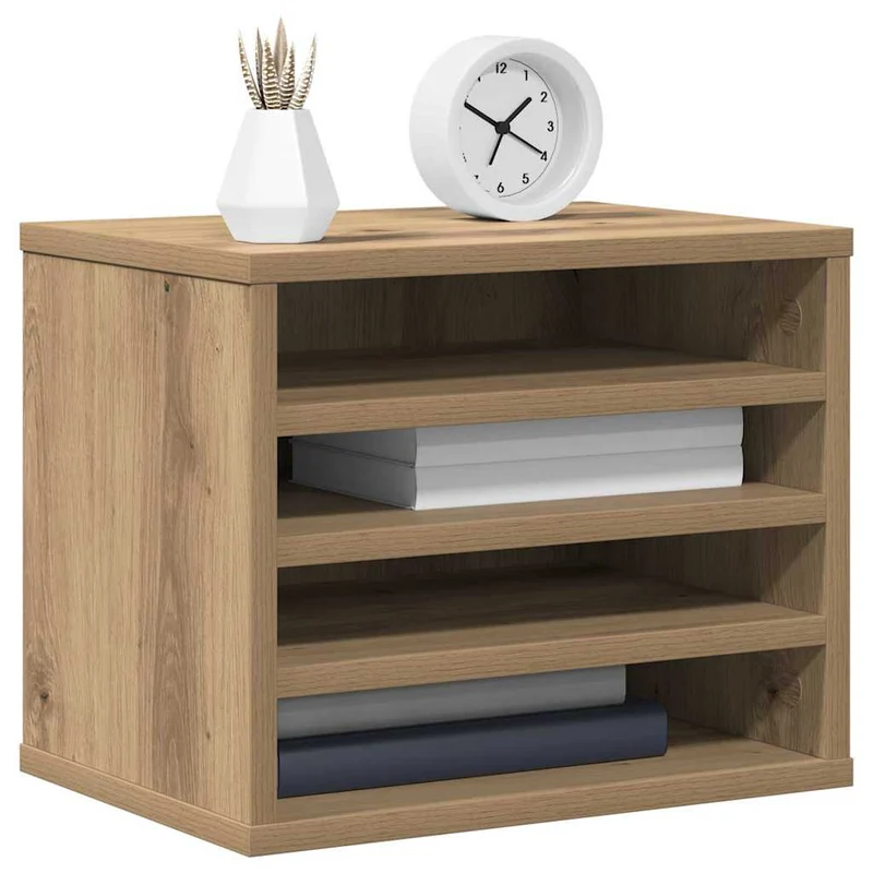 Organizador de Mesa Carvalho Artesanal 36 x 26 x 29,5 cm