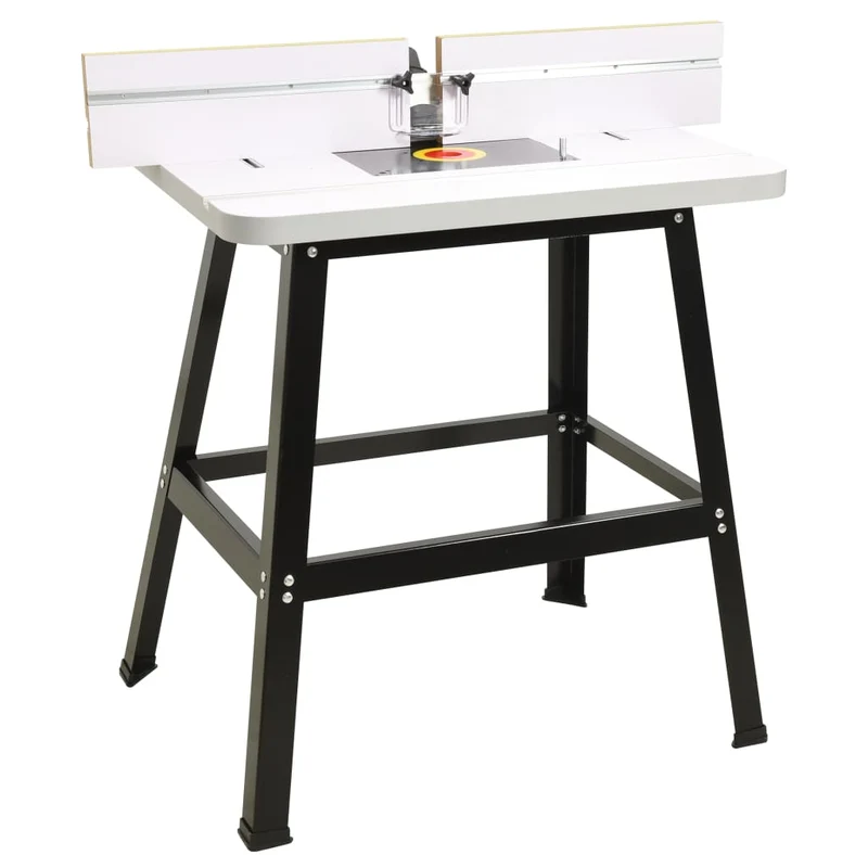 Mesa de fresagem aço e MDF 81x61x88 cm