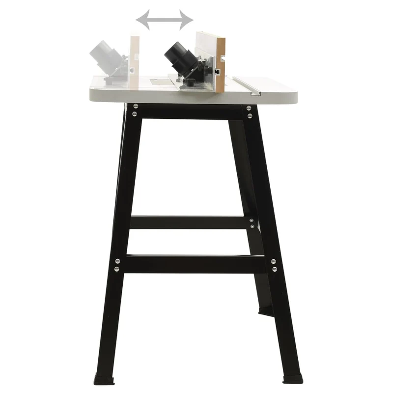 Mesa de fresagem aço e MDF 81x61x88 cm