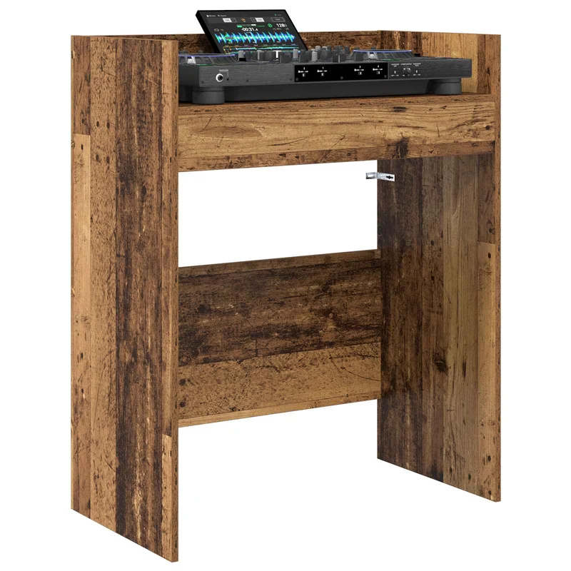 Mesa de DJ Madeira antiga 102 x 45 x 102 cm