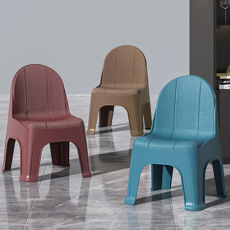 Modern Minimalist Square Half Round PP Plastic Chair Backrest For Living Room
