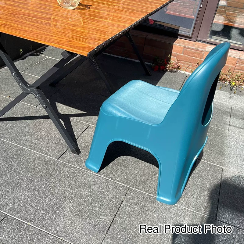 Modern Minimalist Square Half Round PP Plastic Chair Backrest For Living Room