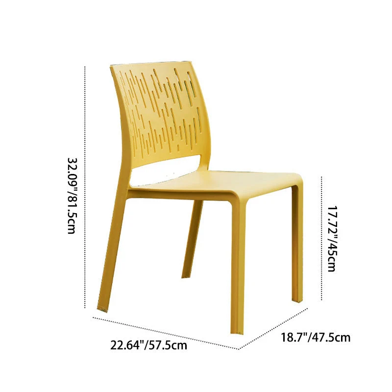 Modern Minimalist Square PET Chair Backrest For Outdoor Patio