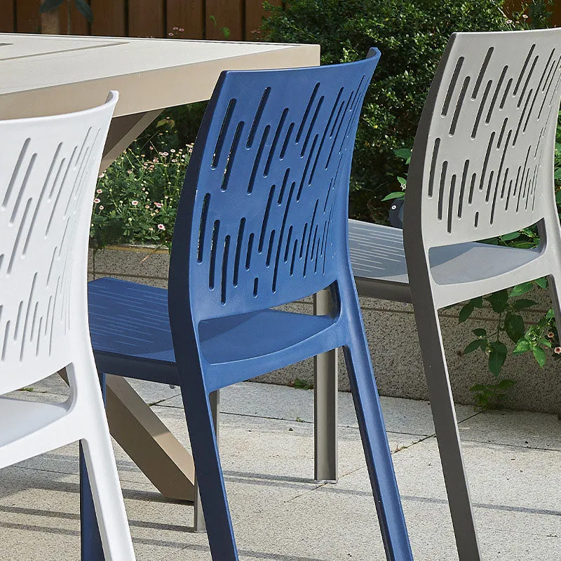 Modern Minimalist Square PET Chair Backrest For Outdoor Patio