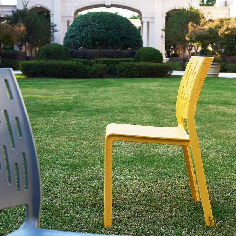Modern Minimalist Square PET Chair Backrest For Outdoor Patio