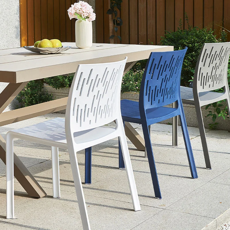Modern Minimalist Square PET Chair Backrest For Outdoor Patio