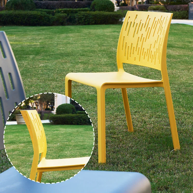 Modern Minimalist Square PET Chair Backrest For Outdoor Patio