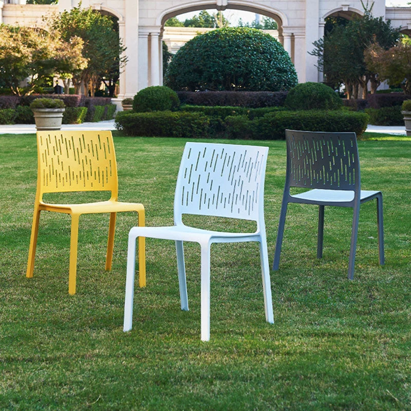 Modern Minimalist Square PET Chair Backrest For Outdoor Patio