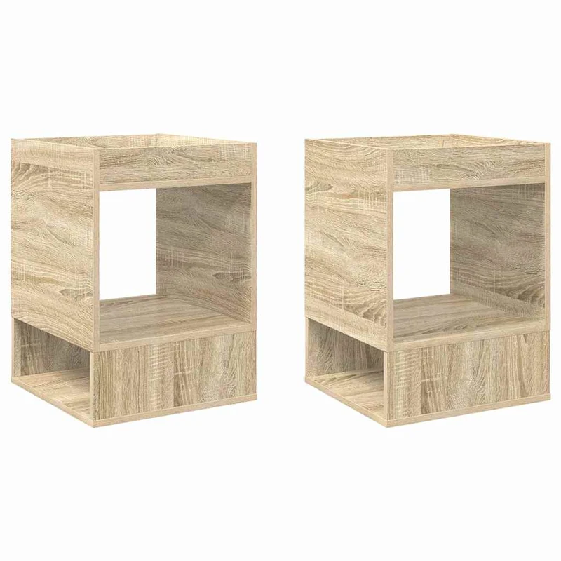 Mesa de apoio 2 unid. Carvalho Sonoma 40 x 40 x 56 cm