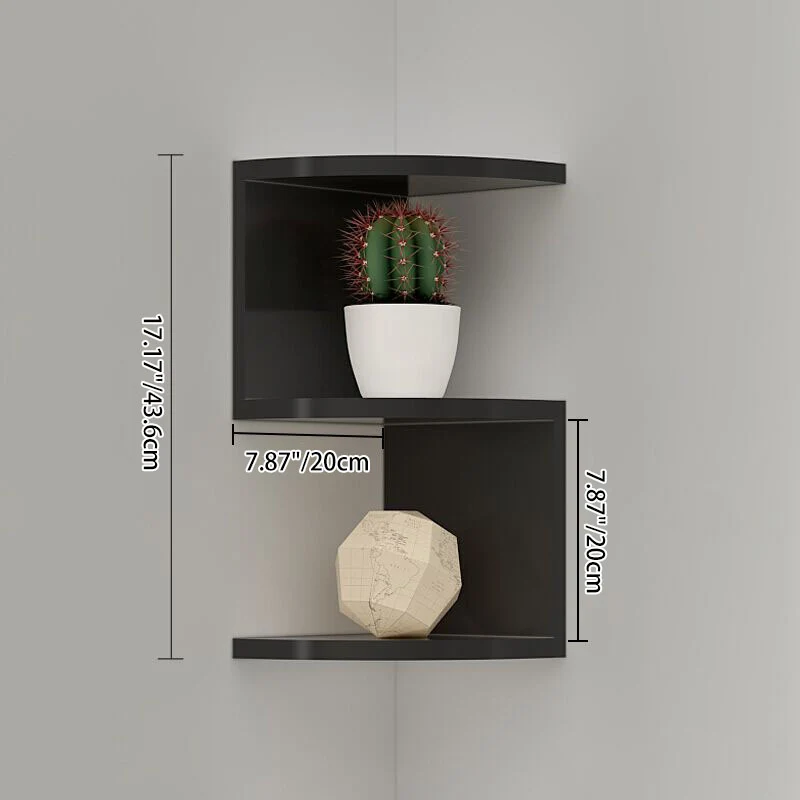 Modern Minimalist Perforated MDF Bookshelves 2/4 Tier For Home Office