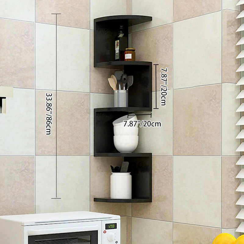 Modern Minimalist Perforated MDF Bookshelves 2/4 Tier For Home Office