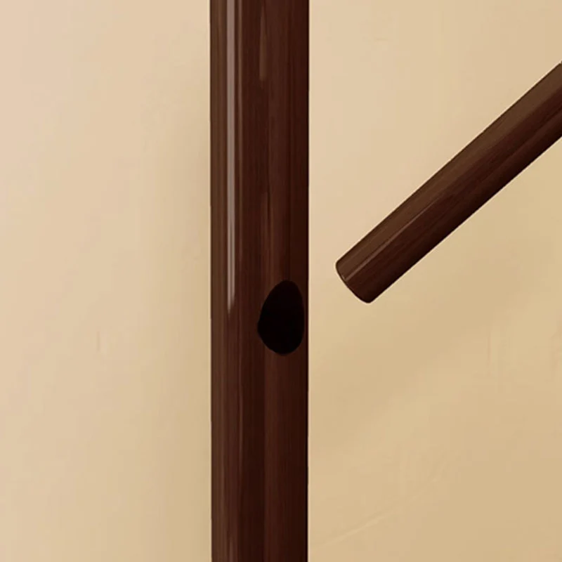 Modern Minimalist Rotatable Disk Branch Pine Wood MDF Clothes Tree Storage Shelf 3-Tier For Hallway & Entryway