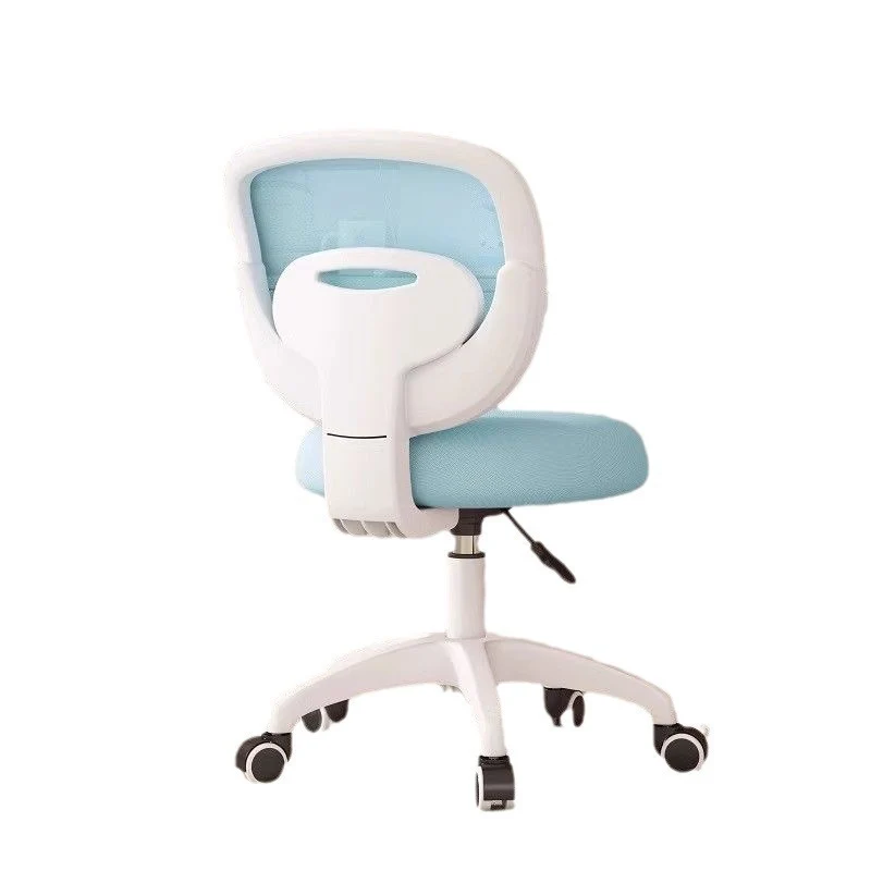 Modern Minimalist Kids Fabric Nylon Plastic Stainless Steel Mid-Back Height Adjustable Desk Chair Backrest Armrest Footrest For Home Office