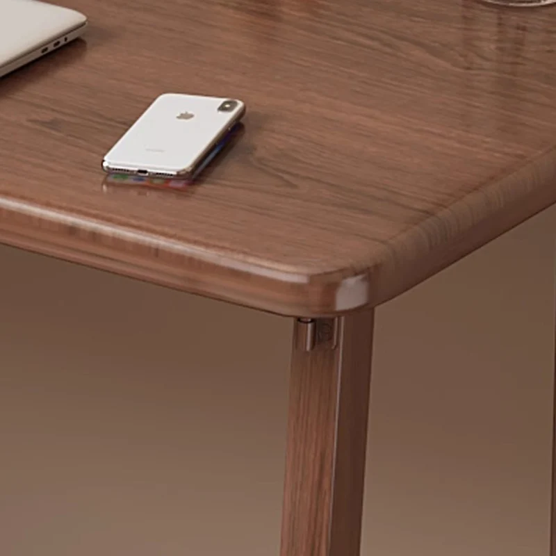 Traditional Chinese Rectangular Medium Density Fiberboard Carbon Steel Foldable Desks For Home Office