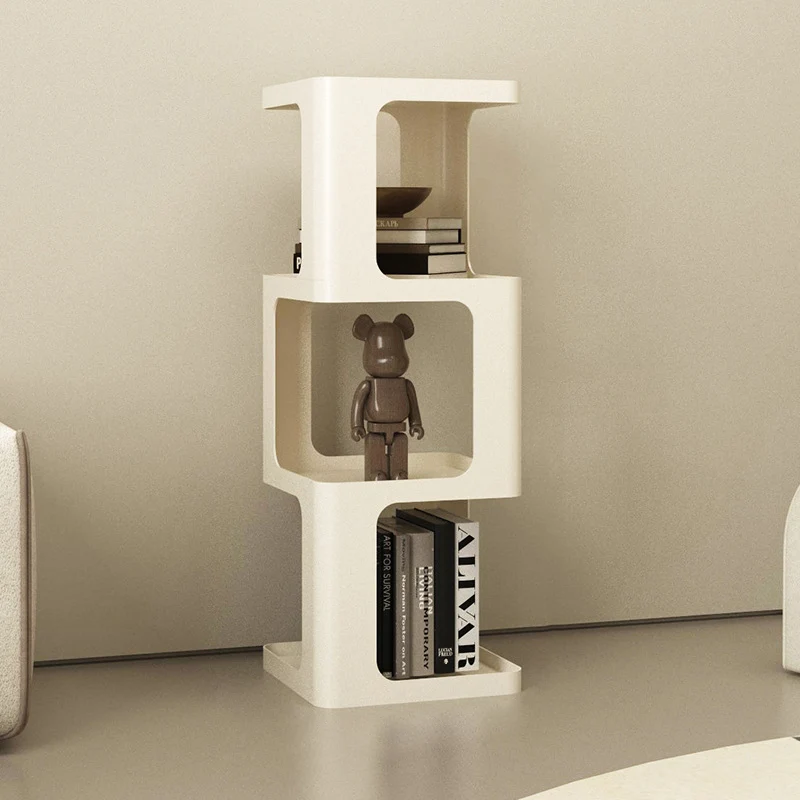 Contemporary Scandinavian Iron Square Bookshelves 3/4/5-Tier Standing Shelves For Home Office