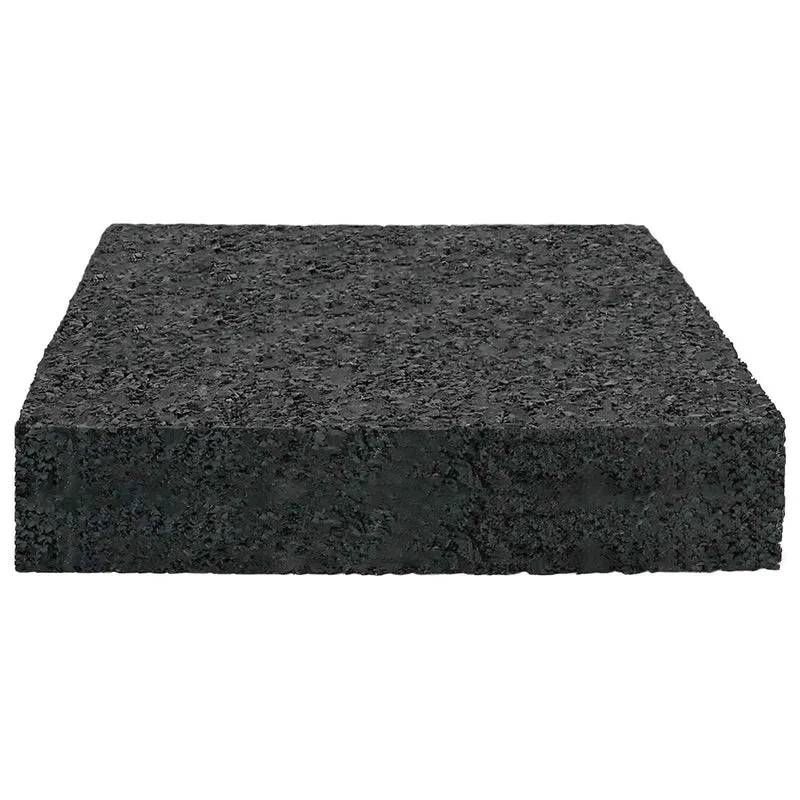 Tapete de Pátio em Granulado de Borracha Preto 9 x 9 x 2 cm