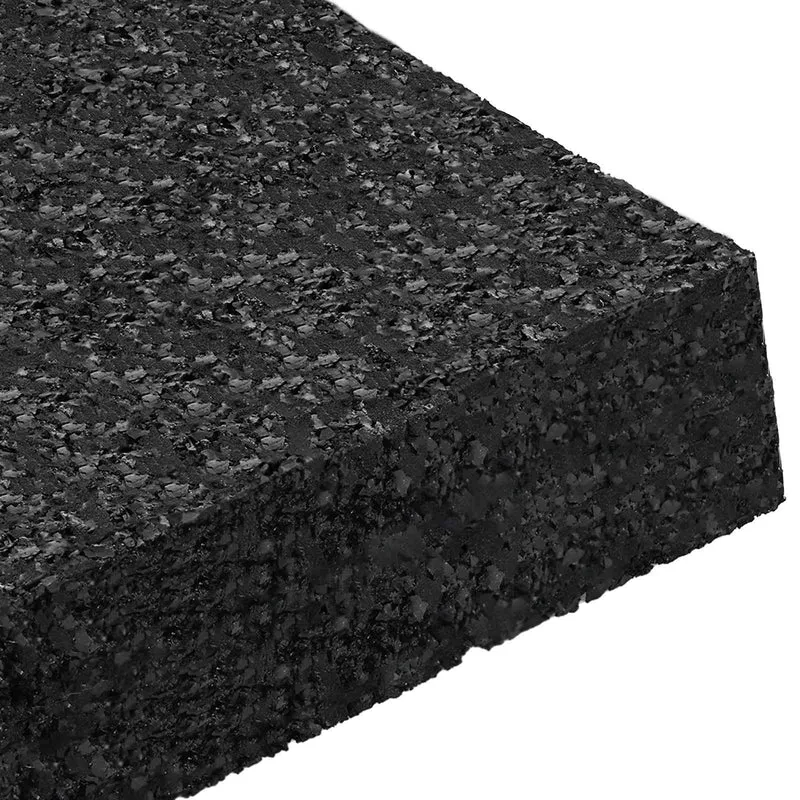 Tapete de Pátio em Granulado de Borracha Preto 9 x 9 x 2 cm