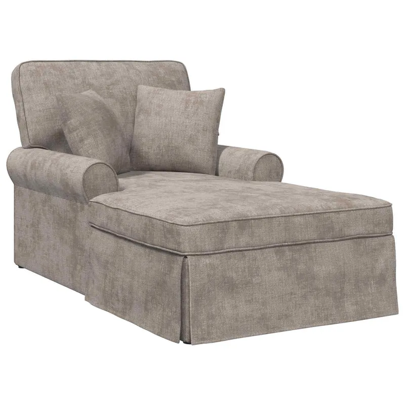 Chaise Lounge com Saia com almofada Areia 157 x 91 x 91 cm ARES