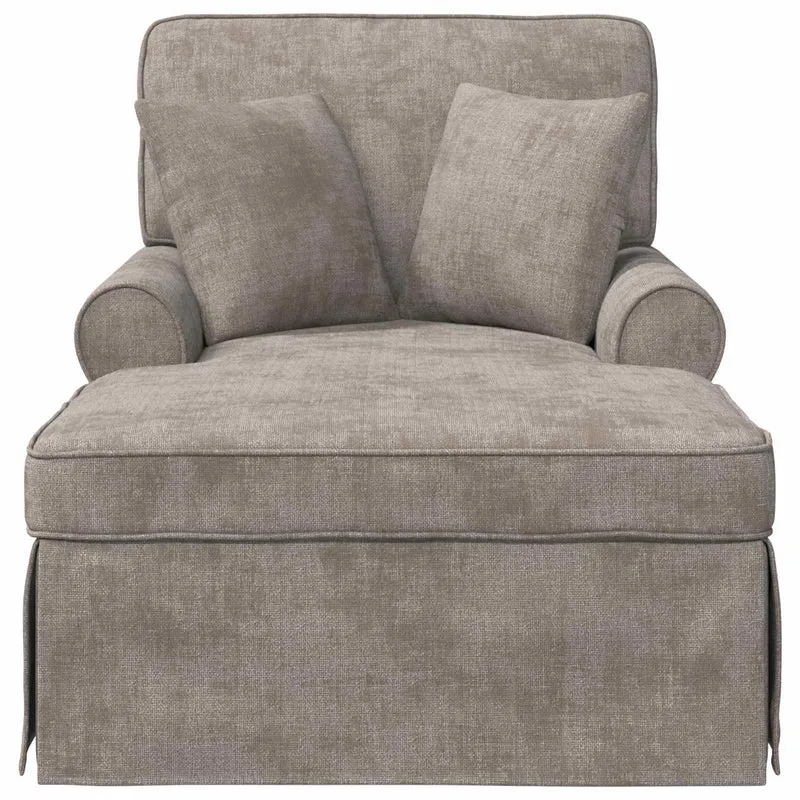 Chaise Lounge com Saia com almofada Areia 157 x 91 x 91 cm ARES