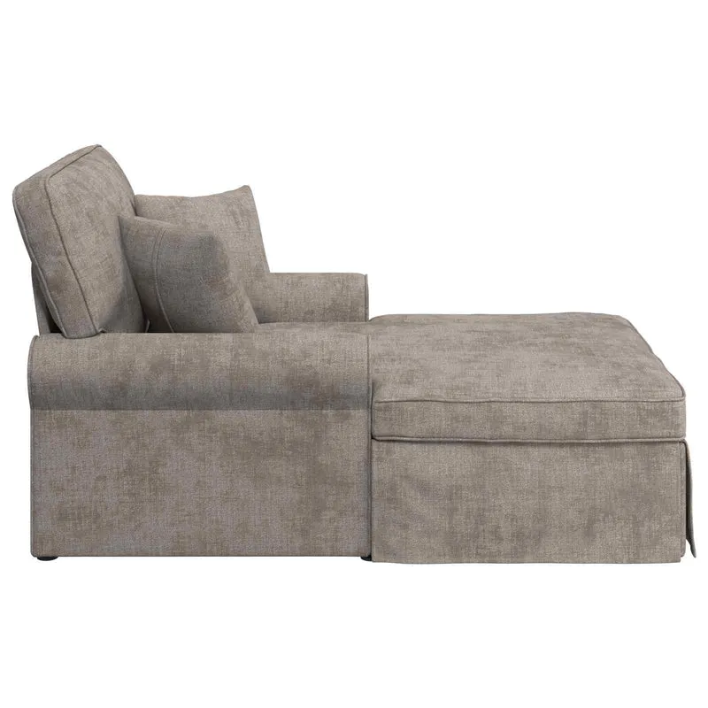 Chaise Lounge com Saia com almofada Areia 157 x 91 x 91 cm ARES
