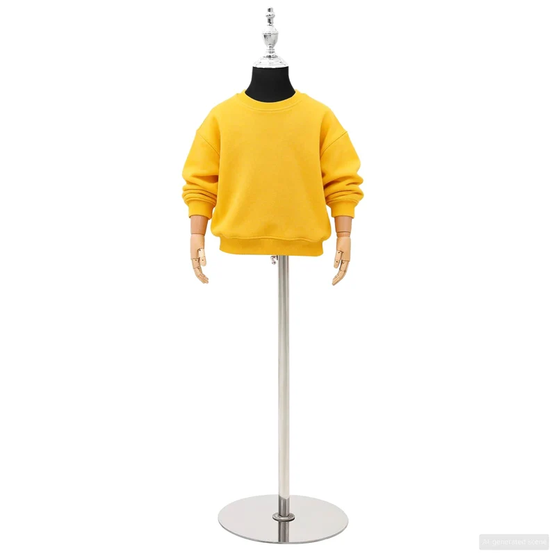 Mannequin Ajustável de 120-157 cm com Base Unisexo PP Preto