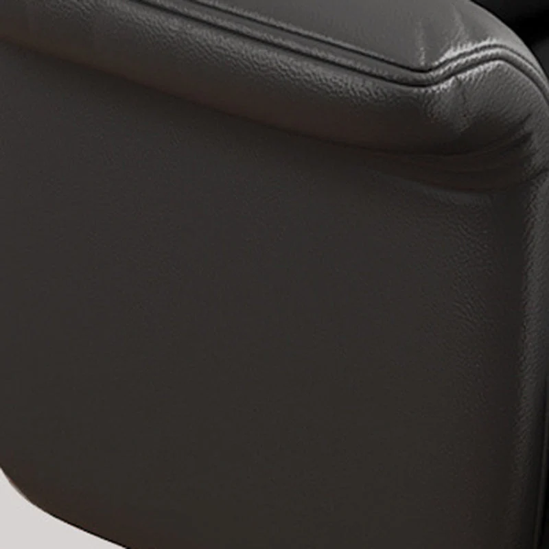 Modern Minimalist PU Leather Iron Rectangular Square Desk Chair Backrest Armrest Footrest For Home Office
