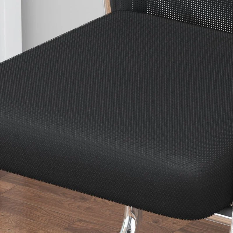 Modern Minimalist Rectangular Square Iron Mesh Desk Chair Backrest Armrest For Home Office