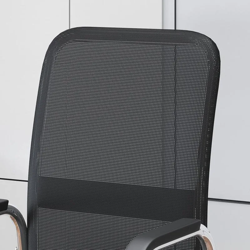 Modern Minimalist Rectangular Square Iron Mesh Desk Chair Backrest Armrest For Home Office