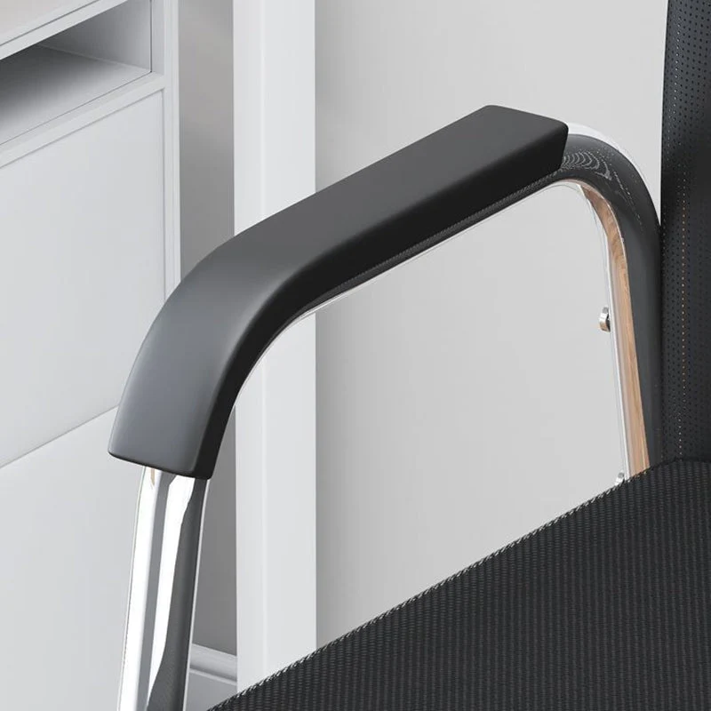 Modern Minimalist Rectangular Square Iron Mesh Desk Chair Backrest Armrest For Home Office