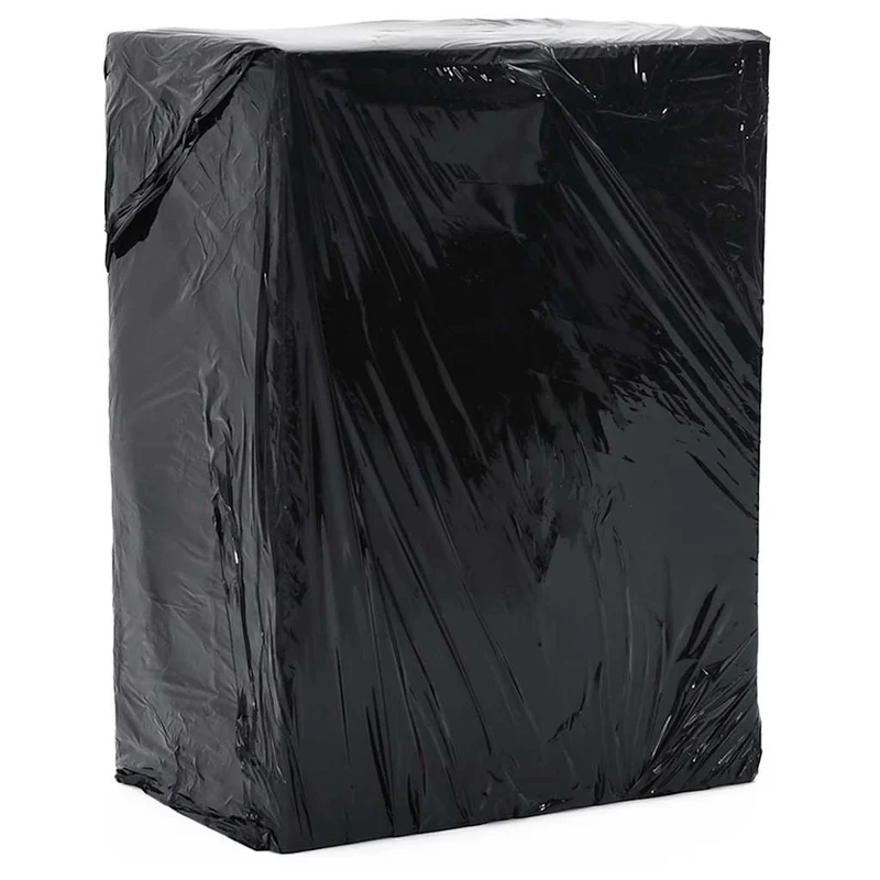 Película extensível 2 unid preto 23 μm 50 cm x 300 m