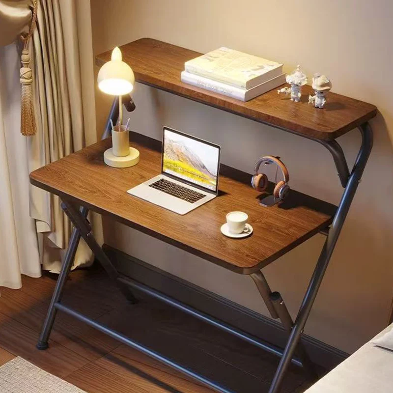 Modern Minimalist Rectangular MDF Iron Foldable Desks For Home Office