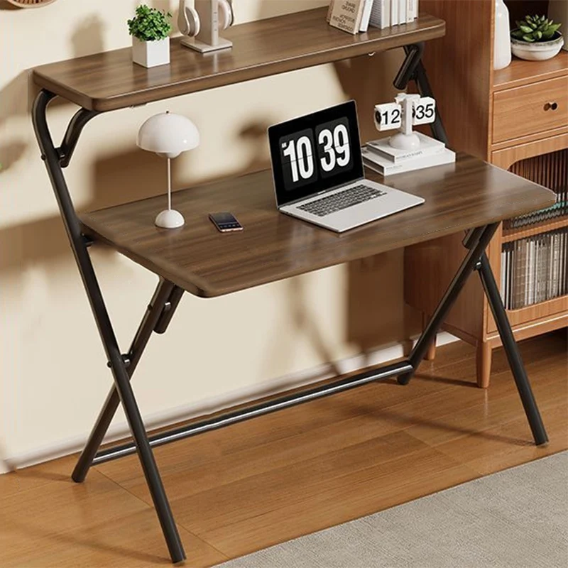 Modern Minimalist Rectangular MDF Iron Foldable Desks For Home Office