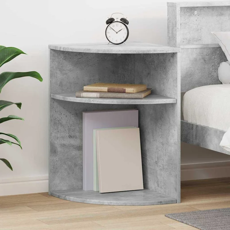 Mesa de apoio 39,5 x 39,5 x 60 cm Derivados de Madeira Cinzento